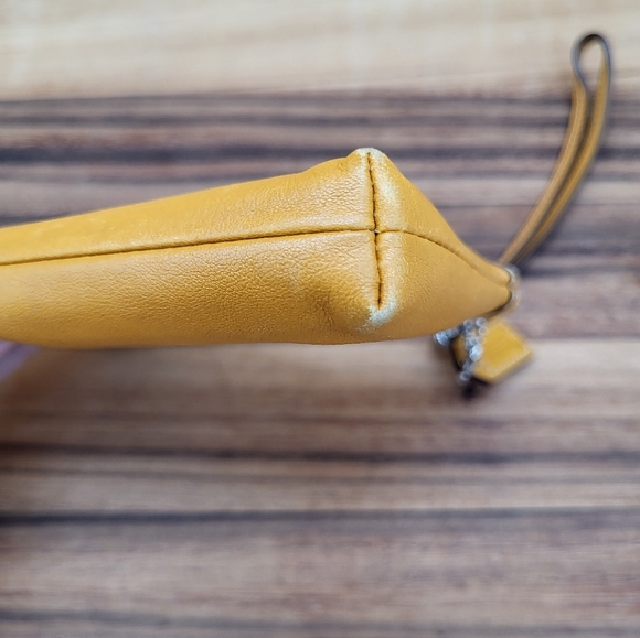 Coach Tan Leather Wristlet with Removable Strap - Picture 7 of 10